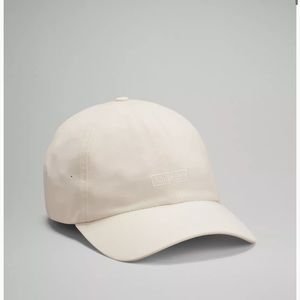 White Lulu soft baseball hat